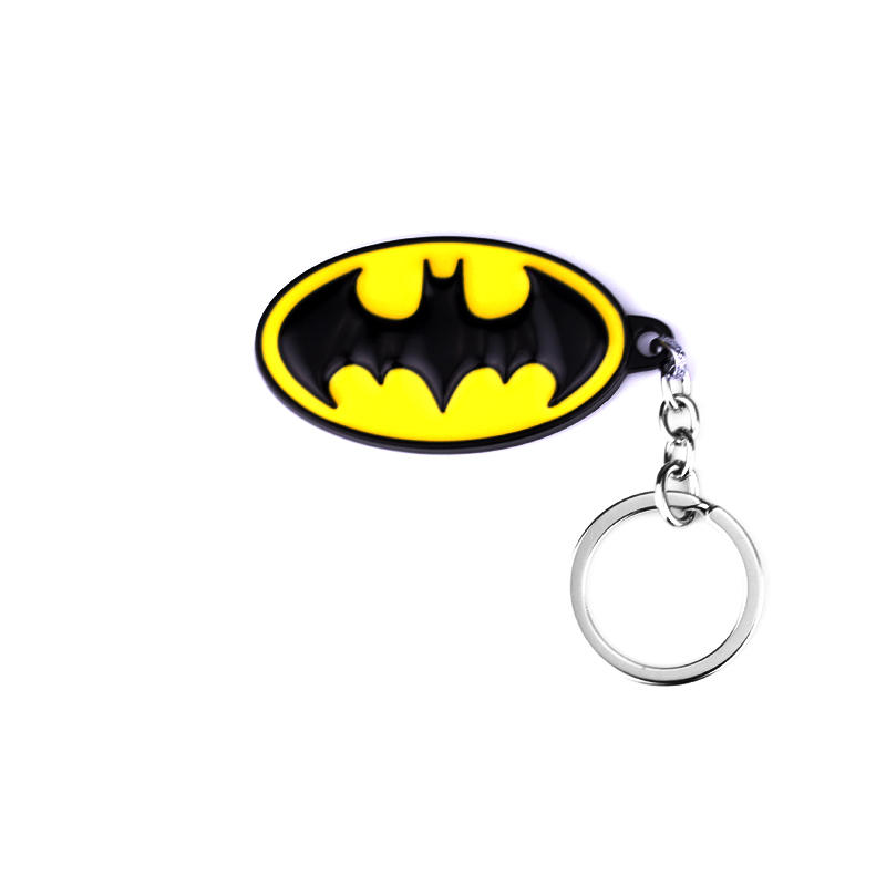 Carabiner Keychain - سلسلة مفاتيح معدنية بيضاوية الشكل باللونين