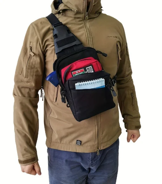 Edc Concealed Carry Sling Bag - حقيبة كتف تكتيكية للحمل المخفي: حقيبة