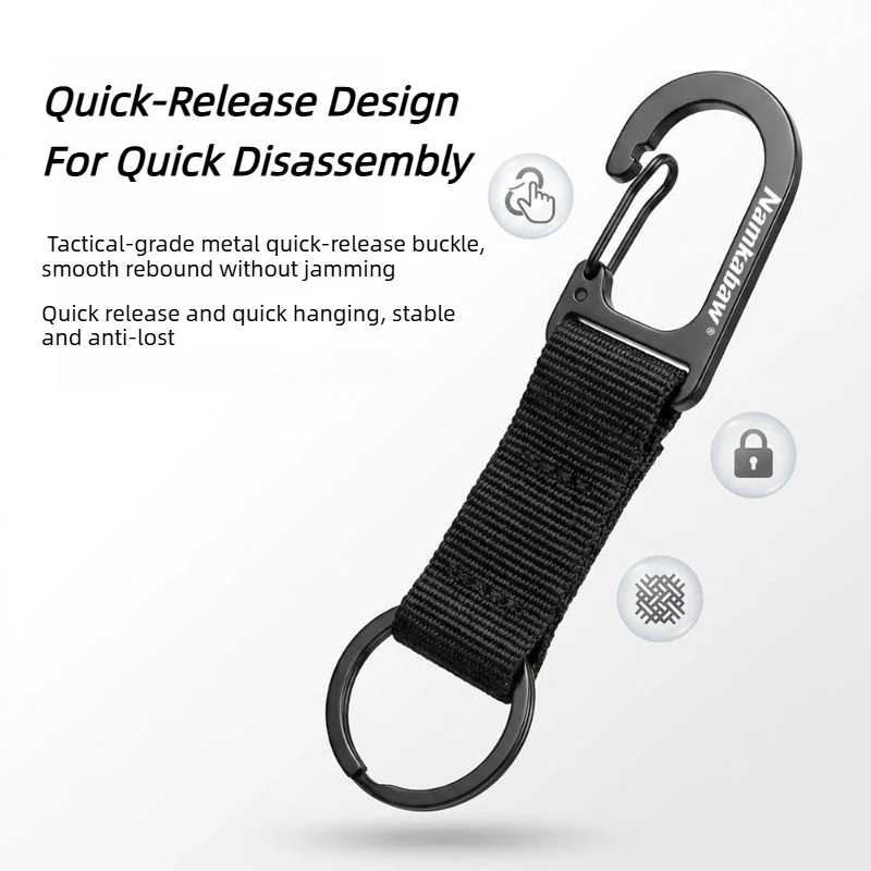 Carabiner Keychain - 1/2/4 قطع مشبك زنبركي سريع التثبيت