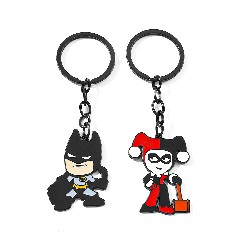 Carabiner Keychain - سلسلة مفاتيح كرتونية على شكل خفاش،