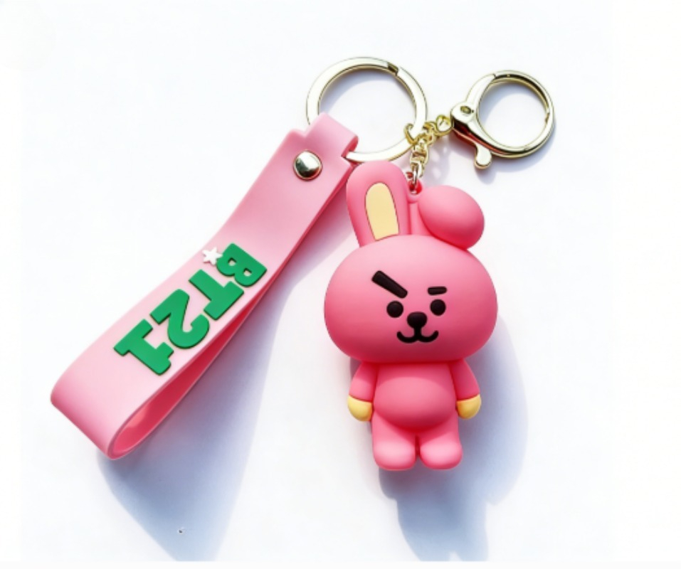 Carabiner Keychain - سلسلة مفاتيح جديدة من BT21 بتصميم
