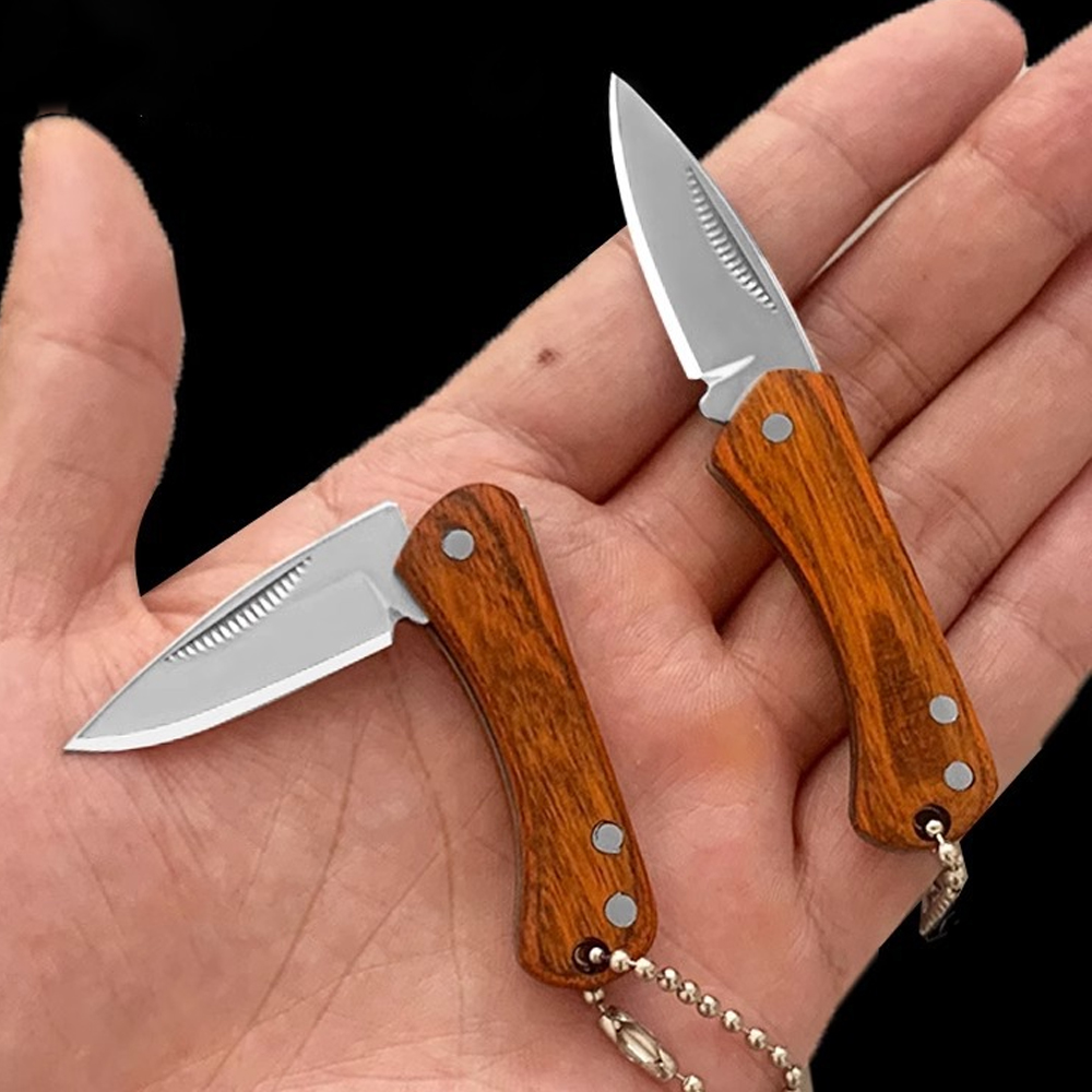 Edc Day Carry - سكين جيب صغير بسلسلة مفاتيح كل