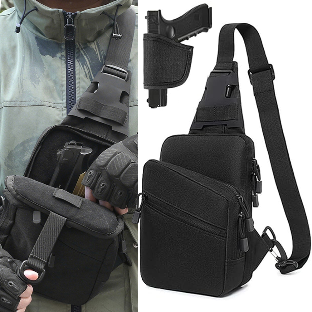 Edc Concealed Carry Sling Bag - حقيبة مسدس تكتيكية للحمل المخفي، حقيبة
