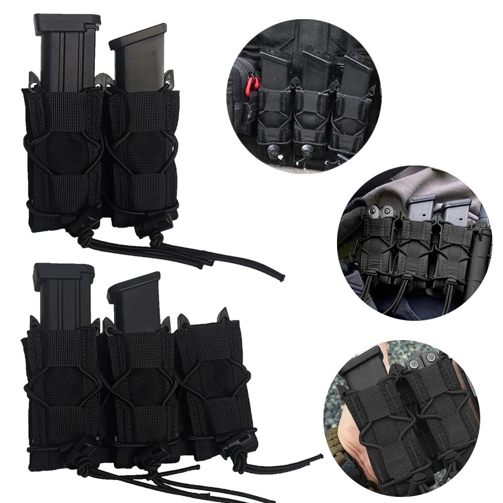 Edc Carry Holster - حقيبة مجمعة مزدوجة/ثلاثية لمسدس 9 ،