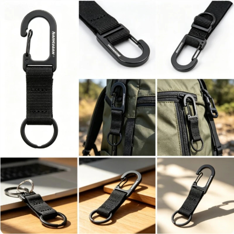 1/2/4 قطع مشبك زنبركي سريع الت - مراجعة Carabiner Keychain وسعره