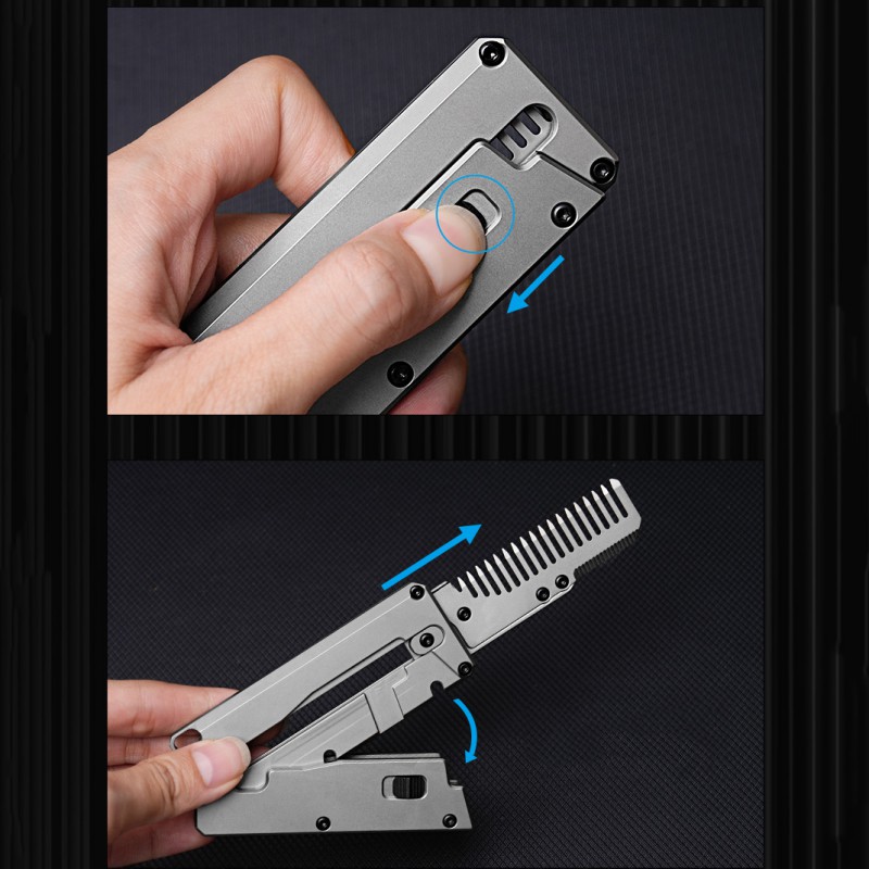 سبائك التيتانيوم للطي مشط استب - مراجعة Comb Pocket Titanium وسعره