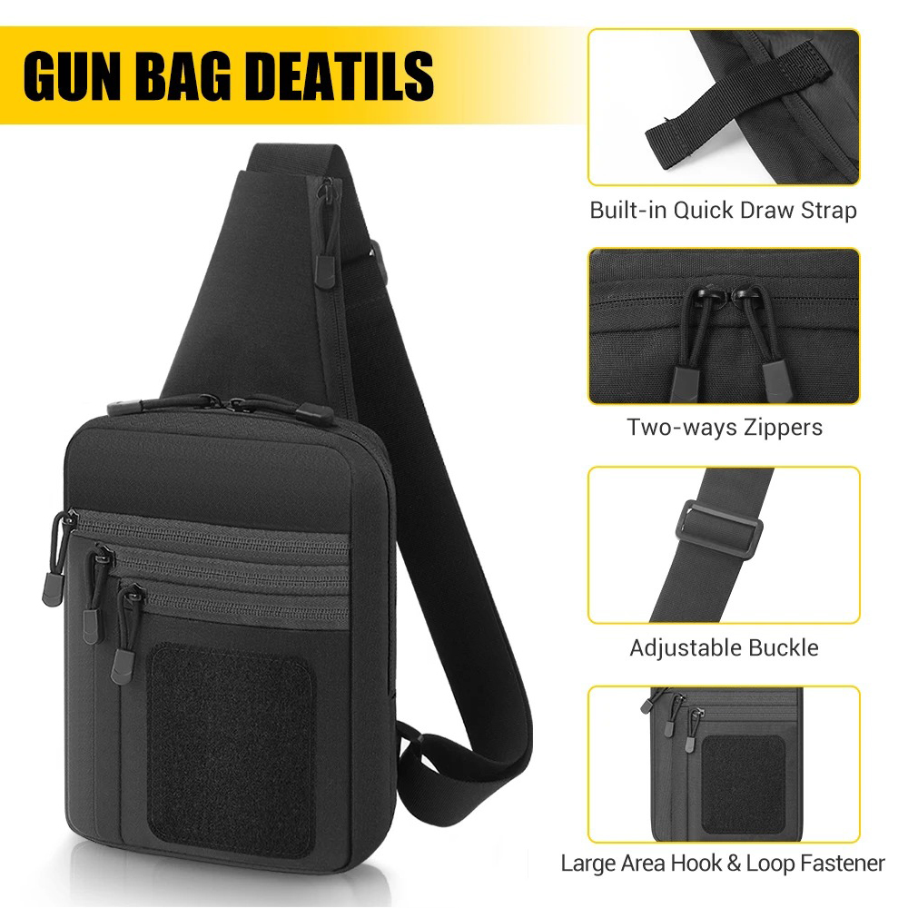 حقيبة صدرية مخفية لحمل المسدس، - مراجعة Edc Concealed Carry Sling Bag وسعره