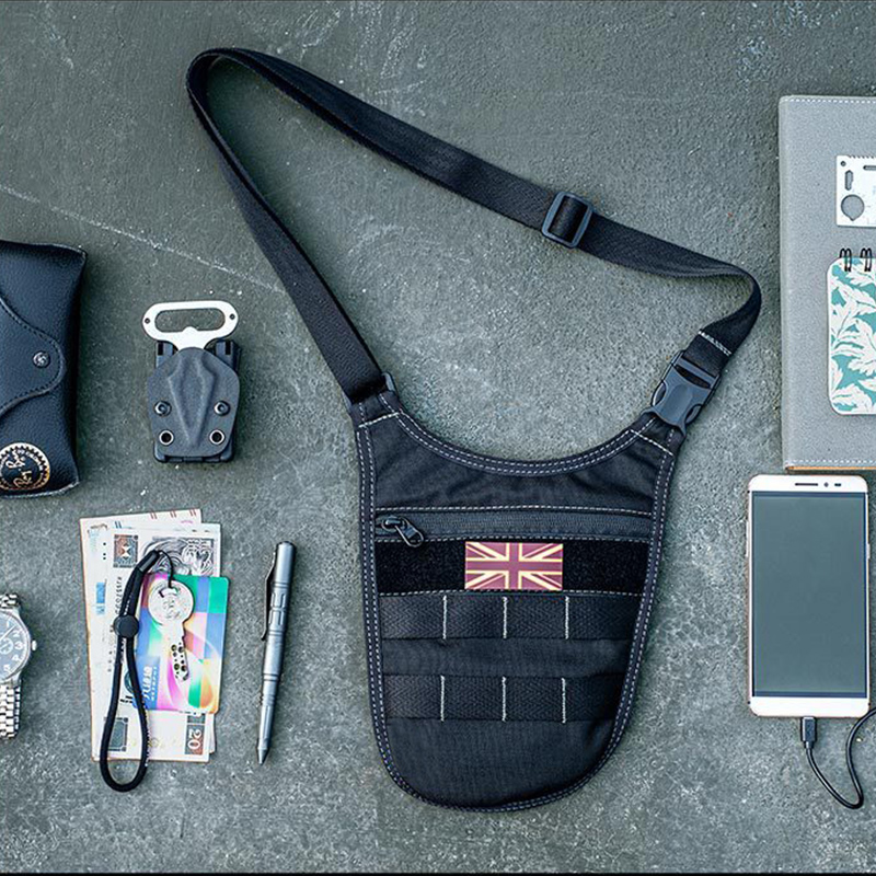 تحت الإبط التكتيكية حقيبة كتف  - مراجعة Edc Carry Box وسعره