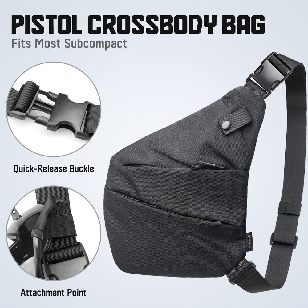 حقيبة حمل بندقية تكتيكية مخفية - مراجعة Edc Carry Pistols وسعره