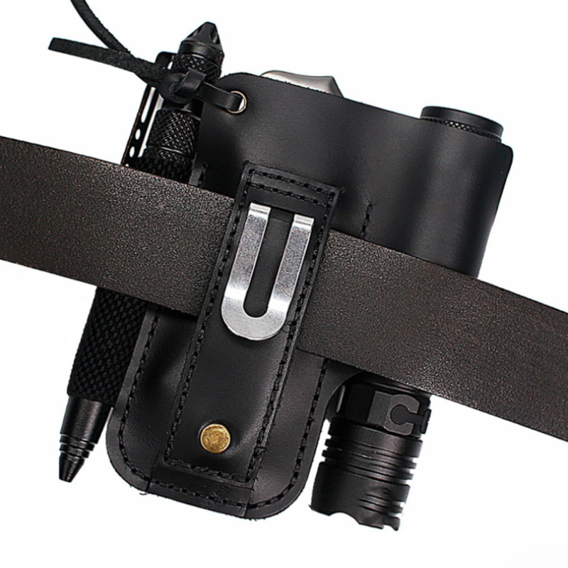 حافظة جلدية متعددة الوظائف للم - مراجعة Edc Carry Belt وسعره