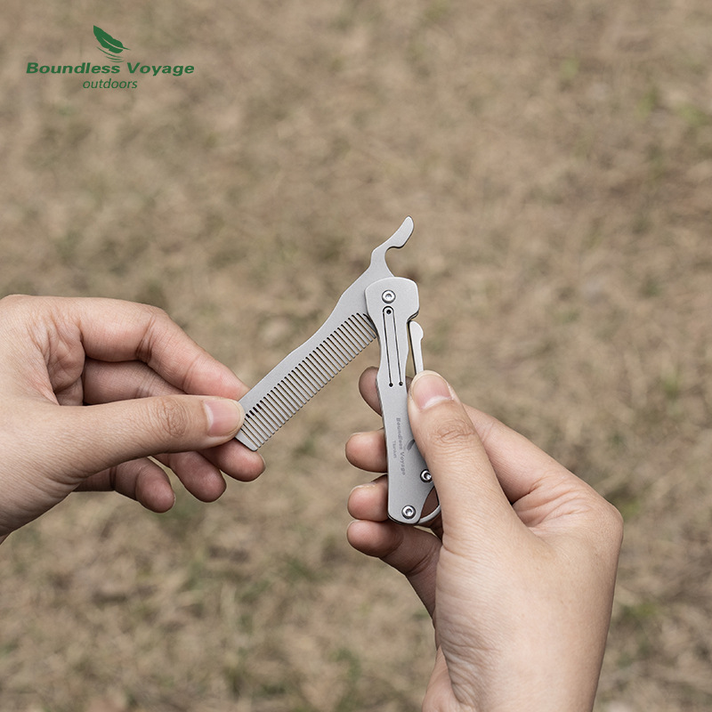 مشط قابل للطي من التيتانيوم ال - مراجعة Comb Pocket Titanium وسعره