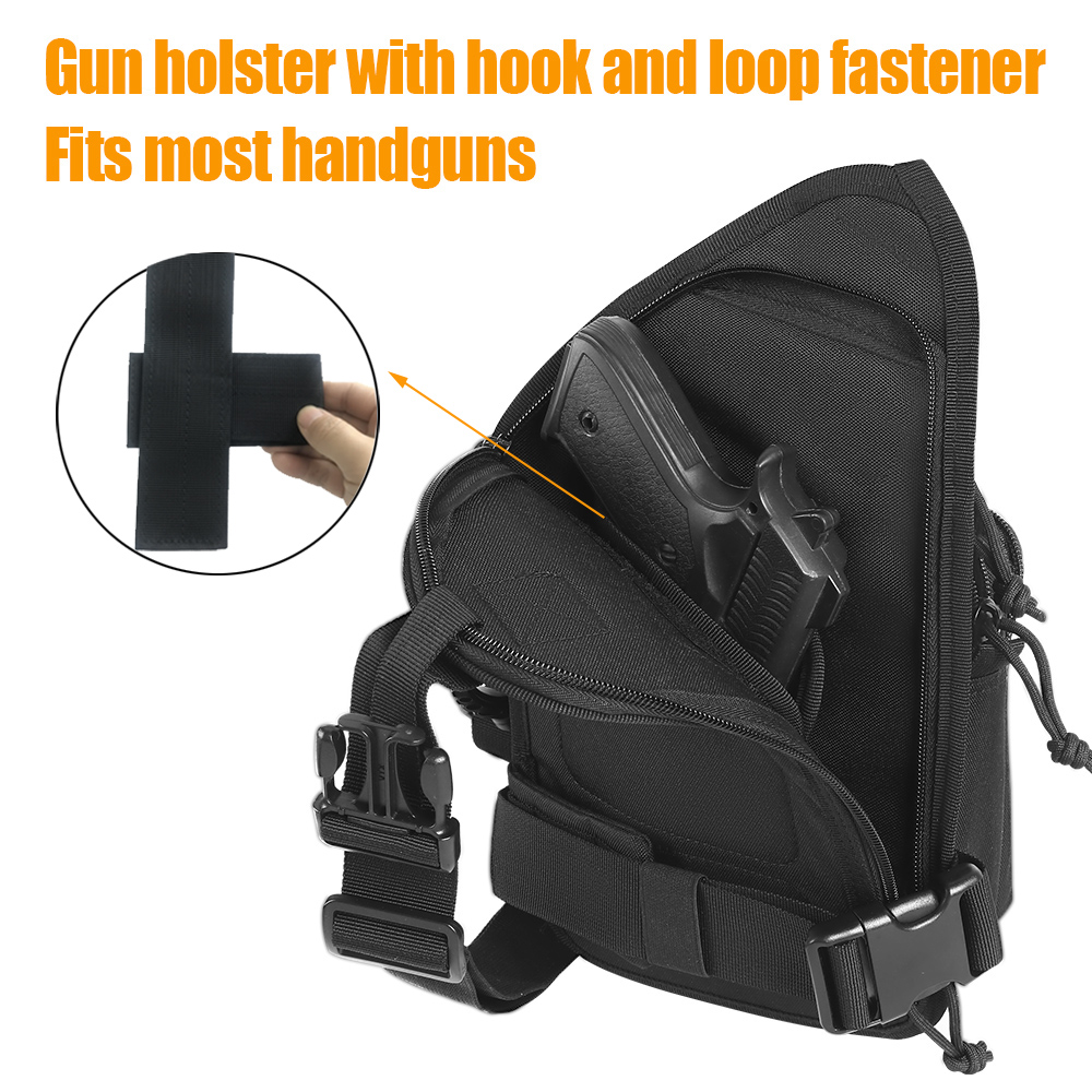 حقيبة حمل مخفية تكتيكية، حقيبة - مراجعة Edc Concealed Carry Sling Bag وسعره