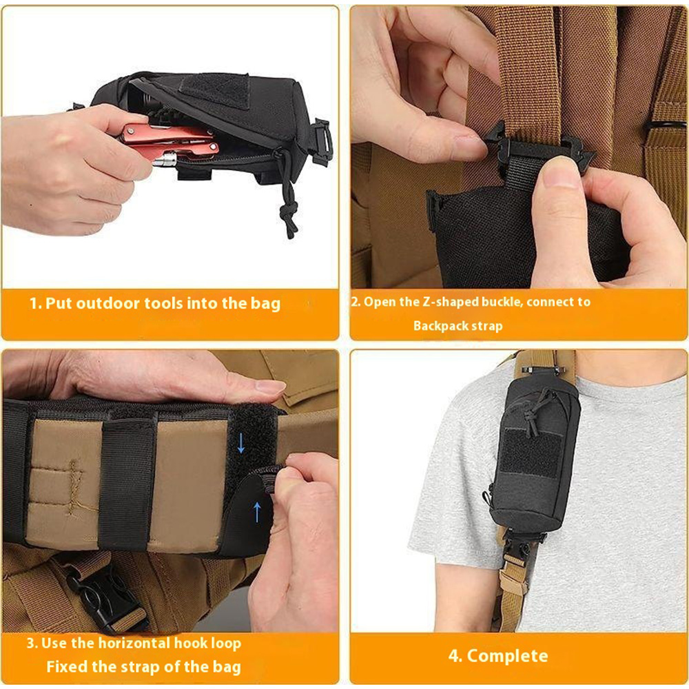 حقيبة كتف تكتيكية بنظام MOLLE، - مراجعة Edc Everyday Carry وسعره