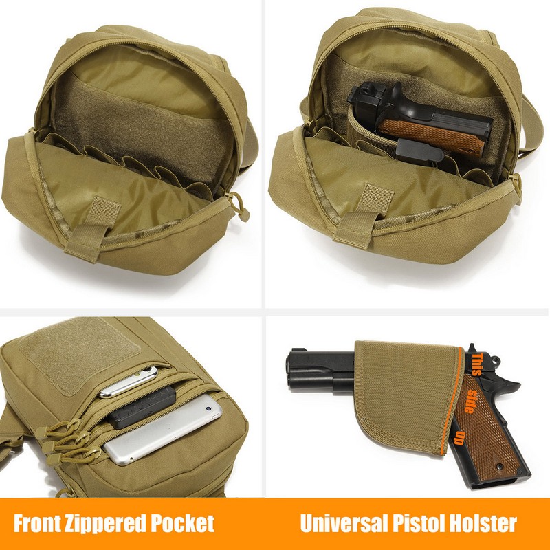 جديد التكتيكية حقيبة صدر للرجا - مراجعة Edc Carry Pistols وسعره