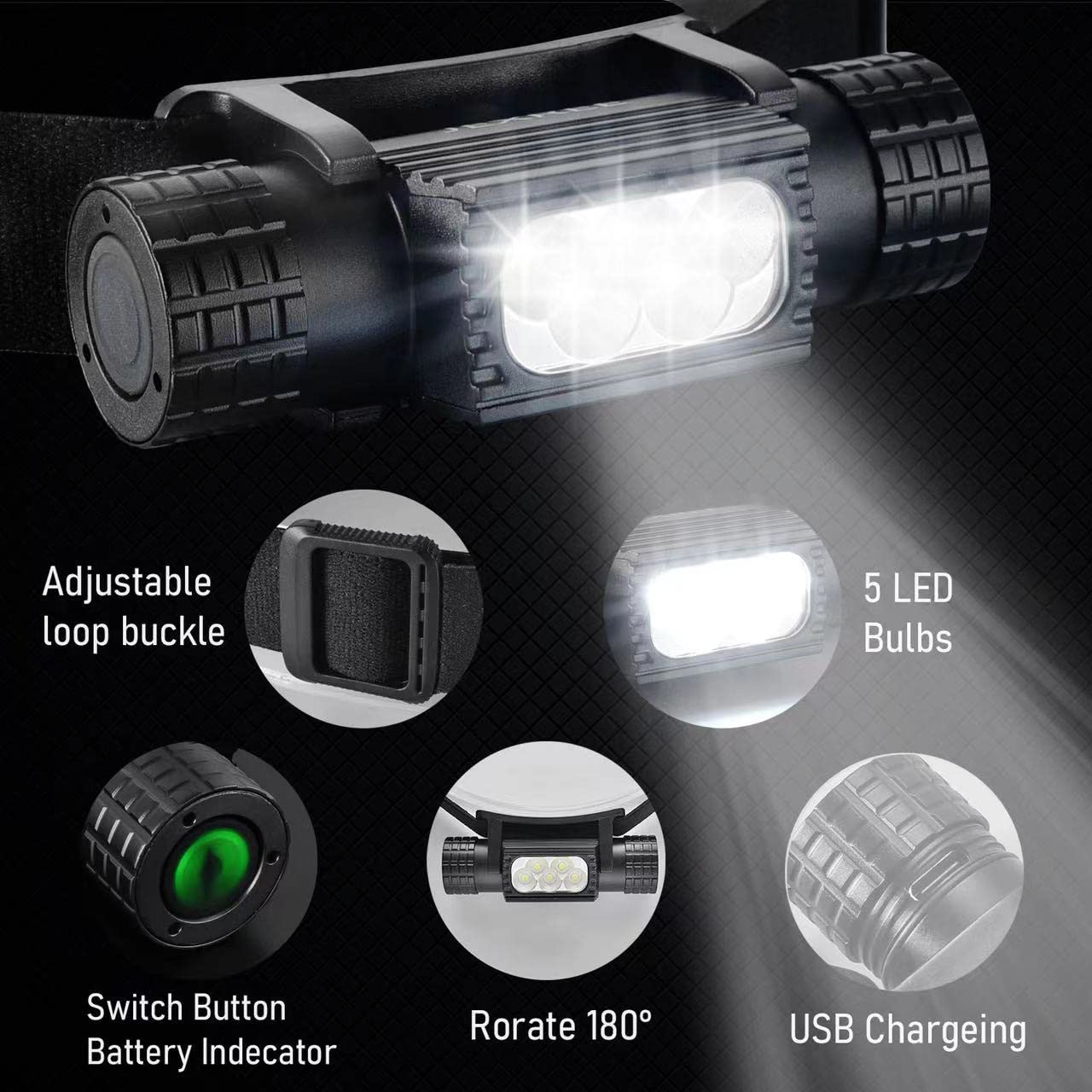المحمولة USB C قابلة للشحن LED - مراجعة Edc Day Carry وسعره