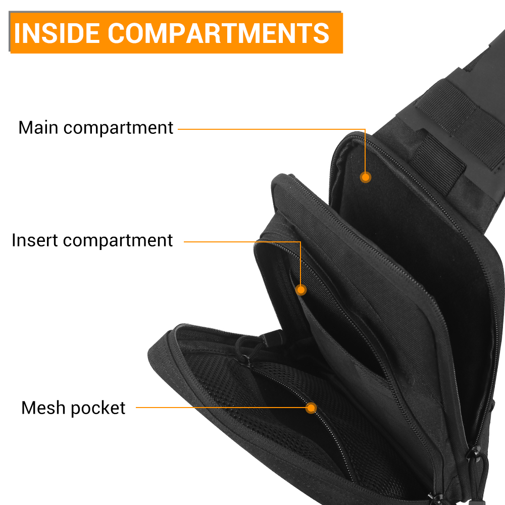 حقيبة مسدس تكتيكية للحمل المخف - مراجعة Edc Concealed Carry Sling Bag وسعره