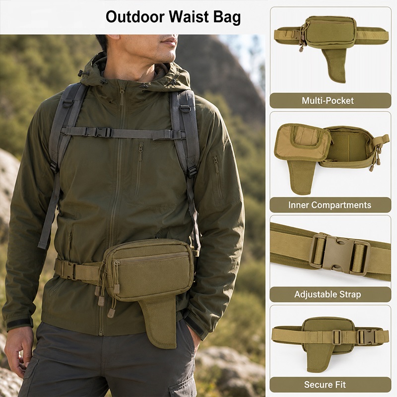 حقيبة خصر متعددة الوظائف من ال - مراجعة Edc Carry For Men وسعره