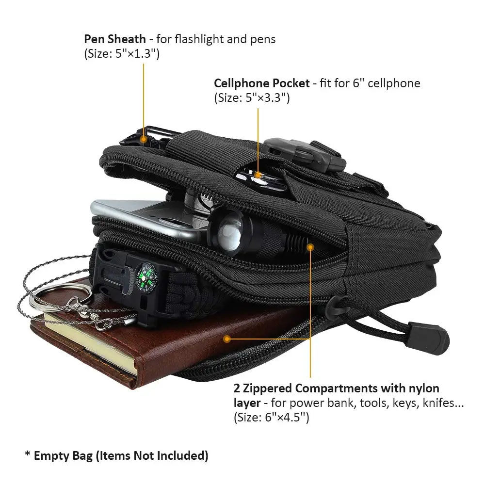 حقيبة خصر تكتيكية متعددة الوظا - مراجعة Edc Carry Belt وسعره
